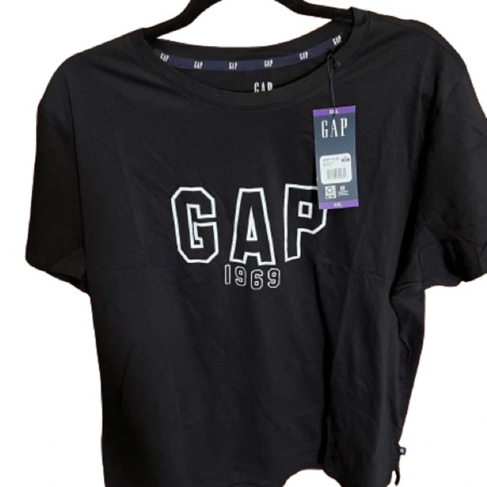 NWT GAP Black 100% cotton T-shirt M L XXL